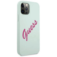 Guess GUHCP12LLSVSBF iPhone 12 Pro Max 6.7" blue fuchsia/blue fuschia hardcase Silicone Vintage