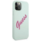 Guess GUHCP12LLSVSBF iPhone 12 Pro Max 6.7" blue fuchsia/blue fuschia hardcase Silicone Vintage