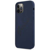 Guess GUHCP12LLSVSBL iPhone 12 Pro Max 6.7" blue/blue hardcase Script Vintage