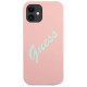 Guess GUHCP12SLSVSPG iPhone 12 mini 5.4" rose green/green pink hardcase Silicone Vintage