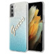 Guess GUHCS21MPCUGLSBL S21+ G996 blue/blue hardcase Glitter Gradient Script