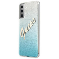 Guess GUHCS21MPCUGLSBL S21+ G996 blue/blue hardcase Glitter Gradient Script