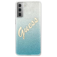 Guess GUHCS21MPCUGLSBL S21+ G996 blue/blue hardcase Glitter Gradient Script