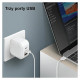 Uniq Verge Pro 66W GaN USB-C wall charger - white