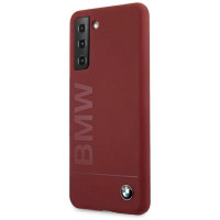 BMW Etui BMW BMHCS21MSLBLRE S21+ G996 czerwony/red hardcase Silicone Signature Logo