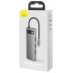 Baseus Metal Gleam 8in1 USB-C - USB-C PD 100W HUB 1x HDMI 4K 30Hz 1x SD and microSD card reader 3x USB-A 3.2 1xRJ45 - gray