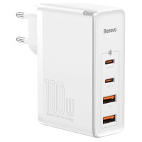 Baseus GaN2 Pro fast charger 100W USB / USB Type C Quick Charge 4+ Power Delivery white (CCGAN2P-L02)