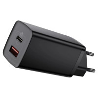 Baseus GaN2 Lite fast charger 65W USB / USB Type C Quick Charge 3.0 Power Delivery (gallium nitride) black (CCGAN2L-B01)