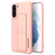 Wozinsky Kickstand Case Silicone Stand Cover for Samsung Galaxy S21 + 5G Pink