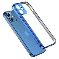 Joyroom New Beauty Series ultra thin case with electroplated frame for iPhone 12 Pro Max dark-blue (JR-BP744)