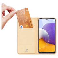 Dux Ducis Skin Pro Bookcase type case for Samsung Galaxy A22 4G golden