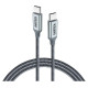 Choetech XCC-1002-GY USB-C - USB-C PD QC cable 100W 5A 480Mb/s 1.8m - gray