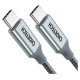 Choetech XCC-1002-GY USB-C - USB-C PD QC cable 100W 5A 480Mb/s 1.8m - gray
