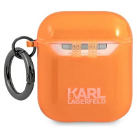 Karl Lagerfeld KLA2UCHFO AirPods cover pomarańczowy/orange Choupette