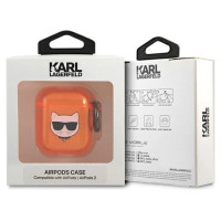 Karl Lagerfeld KLA2UCHFO AirPods cover pomarańczowy/orange Choupette