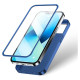 Joyroom 360 Full Case front and back cover for iPhone 13 + tempered glass screen protector blue (JR-BP927 blue)