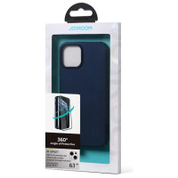 Joyroom 360 Full Case front and back cover for iPhone 13 + tempered glass screen protector blue (JR-BP927 blue)