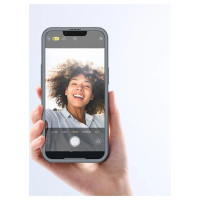 Joyroom 360 Full Case front and back cover for iPhone 13 + tempered glass screen protector grey (JR-BP927 tranish)