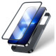 Joyroom 360 Full Case front and back cover for iPhone 13 Pro + tempered glass screen protector black (JR-BP935 black)