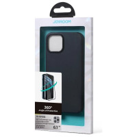 Joyroom 360 Full Case front and back cover for iPhone 13 Pro + tempered glass screen protector black (JR-BP935 black)