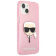 Karl Lagerfeld KLHCP13SKHTUGLP iPhone 13 mini 5,4" różowy/pink hardcase Glitter Karl's Head