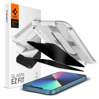 Spigen Glas.tR EZ Fit Privacy Tempered Glass for iPhone 13 / 13 Pro / 14 / 16e - 2 pcs.