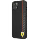 Ferrari FESAXHCP13SBK iPhone 13 mini 5.4" black/black hardcase On Track Carbon Stripe