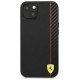 Ferrari FESAXHCP13SBK iPhone 13 mini 5.4" black/black hardcase On Track Carbon Stripe