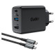 Acefast 2in1 charger GaN 65W USB Type C / USB, adapter HDMI adapter 4K 60Hz (set with cable) black (A17 black)