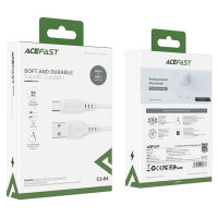 Acefast USB cable - USB Type C 1.2m, 3A white (C3-04 white)