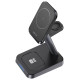 Acefast Qi Wireless Charger 15W for iPhone (with MagSafe), Apple Watch and Apple AirPods Stand Holder Magnetic Holder Black (E3 black)