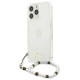 Guess GUHCP13LKPSWH iPhone 13 Pro / 13 6.1" Transparent Hardcase White Pearl
