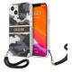 Guess GUHCP13MKCABBK iPhone 13 6.1" black/black hardcase Camo Strap Collection