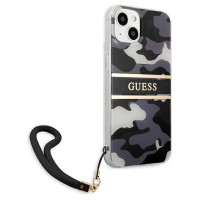 Guess GUHCP13MKCABBK iPhone 13 6.1" black/black hardcase Camo Strap Collection