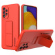 Wozinsky Kickstand Case silicone stand cover for Samsung Galaxy A73 red
