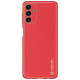 Dux Ducis Yolo elegant cover made of ecological leather for Samsung Galaxy A13 5G red