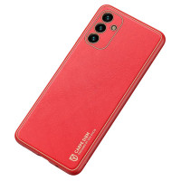 Dux Ducis Yolo elegant cover made of ecological leather for Samsung Galaxy A13 5G red