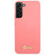 Guess GUHCS22MLSLMGFU S22+ S906 fuchsia/fuchsia hardcase Silicone Script Metal Logo
