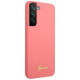 Guess GUHCS22MLSLMGFU S22+ S906 fuchsia/fuchsia hardcase Silicone Script Metal Logo