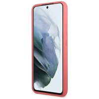 Guess GUHCS22MLSLMGFU S22+ S906 fuchsia/fuchsia hardcase Silicone Script Metal Logo