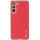 Dux Ducis Yolo elegant cover made of ecological leather for Samsung Galaxy S22 + (S22 Plus) red