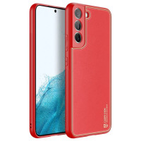 Dux Ducis Yolo elegant cover made of ecological leather for Samsung Galaxy S22 + (S22 Plus) red