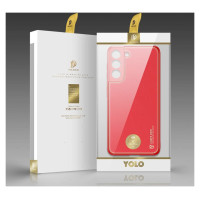 Dux Ducis Yolo elegant cover made of ecological leather for Samsung Galaxy S22 + (S22 Plus) red