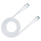 3Mk Protection 3MK HyperSilicone Cable USB-C / USB-C white cable 1m 60W 3A