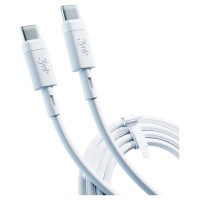 3Mk Protection 3MK HyperSilicone Cable USB-C / USB-C white cable 1m 60W 3A