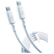 3Mk Protection 3MK HyperSilicone Cable USB-C / USB-C white cable 1m 60W 3A