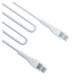 3Mk Protection 3MK HyperSilicone Cable USB-C / USB-C white cable 1m 60W 3A
