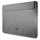 Guess Saffiano Triangle Logo case for a 14" laptop - silver