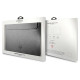 Guess Saffiano Triangle Logo case for a 14" laptop - silver