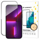 Wozinsky super durable Full Glue tempered glass full screen with frame Case Friendly iPhone 14 Pro Max Black